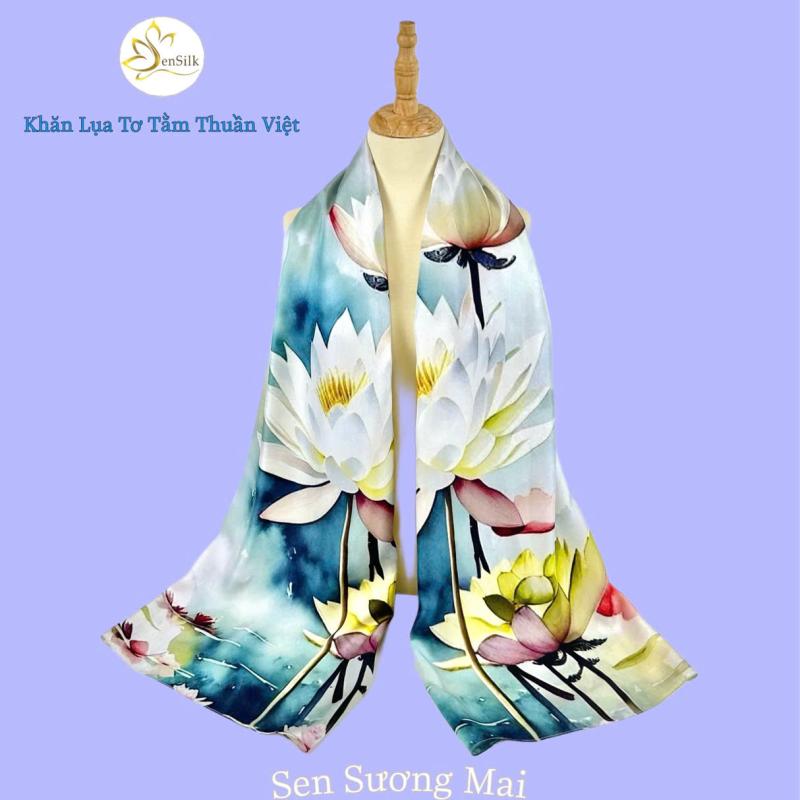 ✨ Khăn lụa tơ tằm in – Món quà ý nghĩa dành tặng mẹ ngày 20/10 ✨