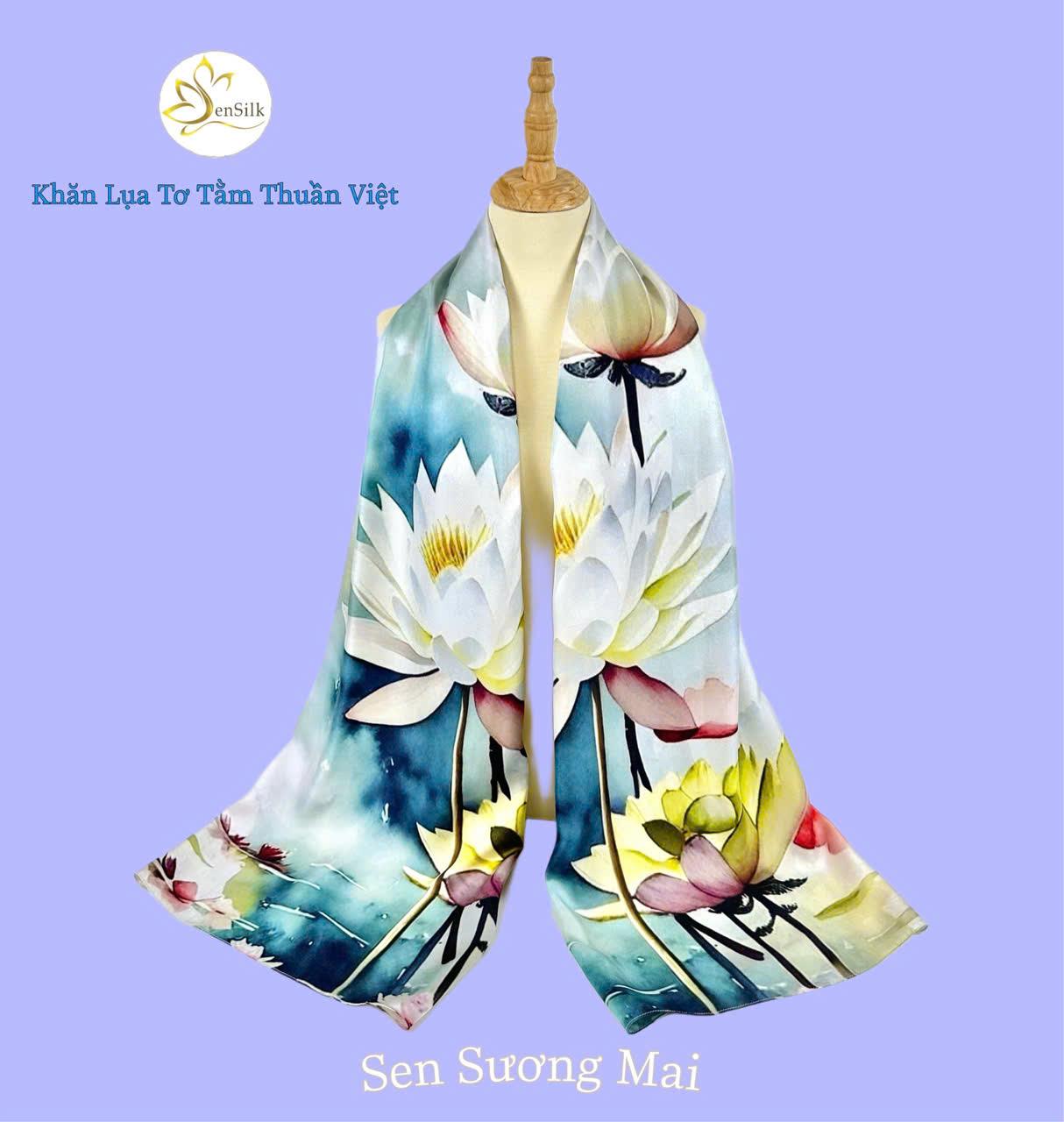 ✨ Khăn lụa tơ tằm in – Món quà ý nghĩa dành tặng mẹ ngày 20/10 ✨