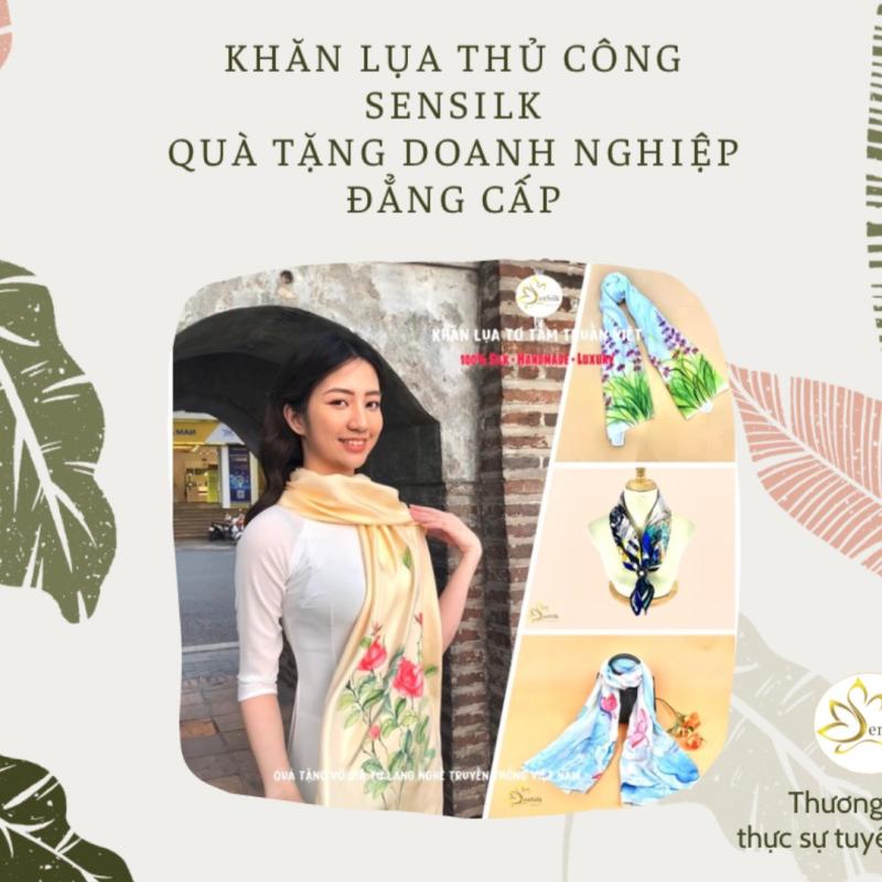 Khăn Lụa Thủ Công SenSilk - Quà Tặng Doanh Nghiệp Đẳng Cấp