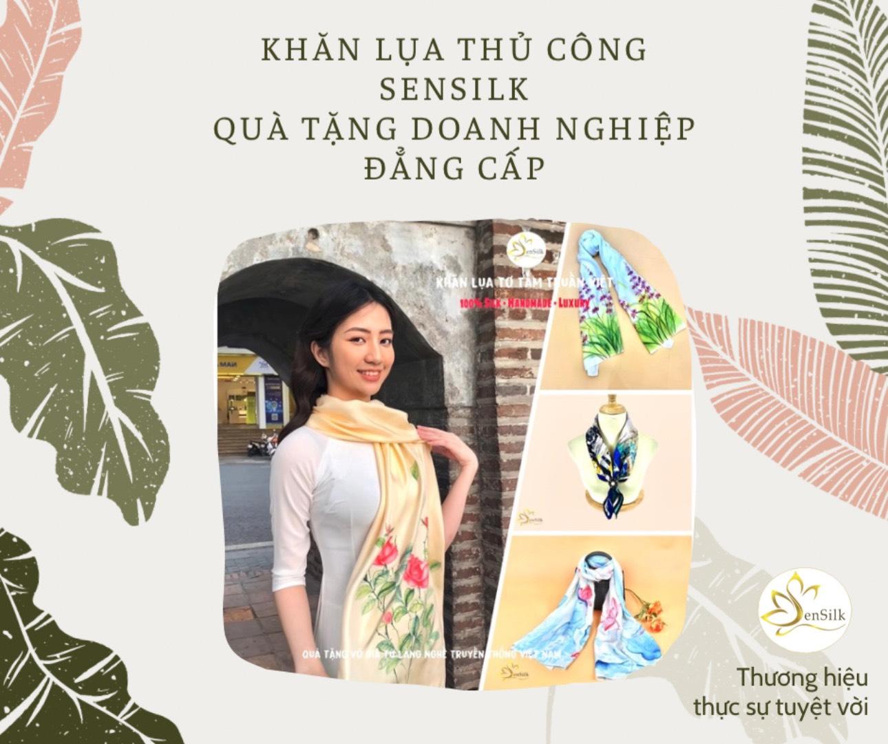 Khăn Lụa Thủ Công SenSilk - Quà Tặng Doanh Nghiệp Đẳng Cấp