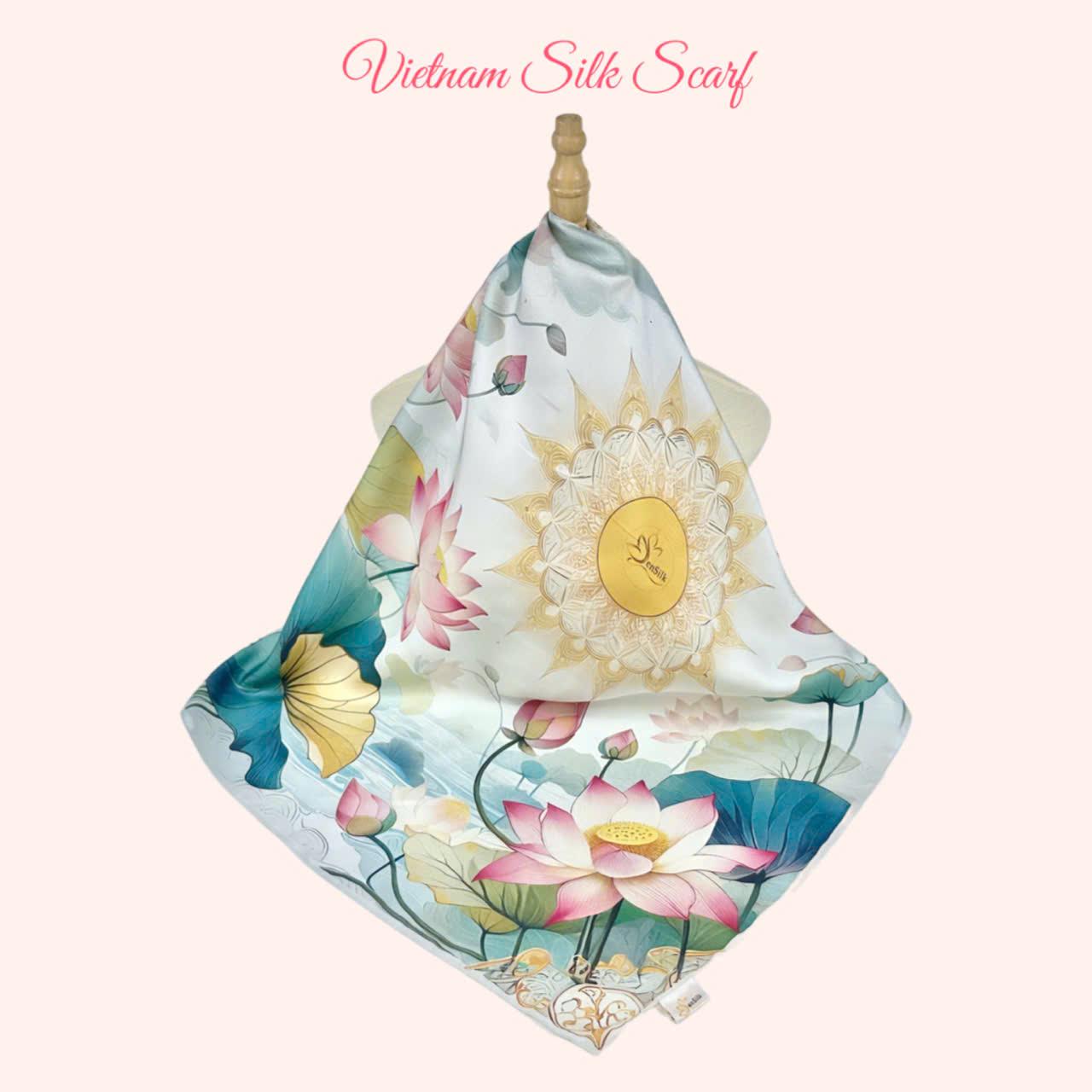 🎄 KHĂN LỤA VUÔNG IN – MÓN QUÀ ĐẦY Ý NGHĨA DÀNH TẶNG BẠN THÂN MÙA NOEL 🎁💛