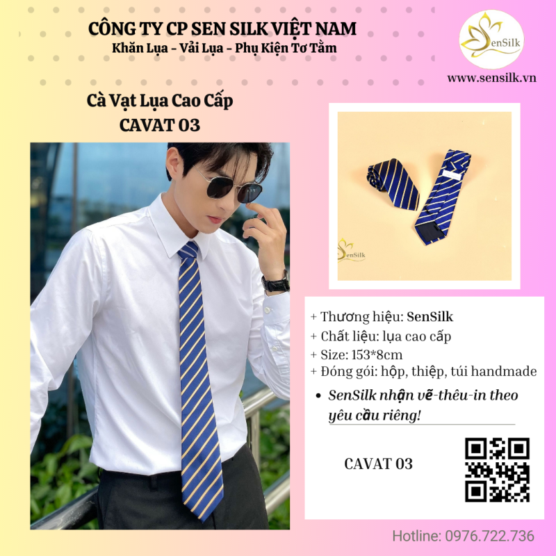 ✨ Cà vạt lụa SenSilk – Bản giao hưởng của sự sang trọng ✨