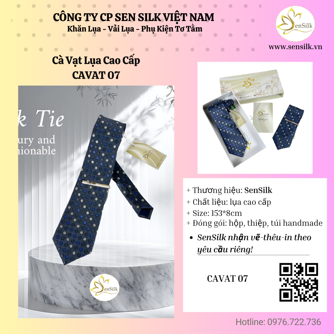 🌿 SenSilk Và Những Mẫu Cà Vạt Lụa Lịch Lãm Dành Riêng Cho Ngày 20/11