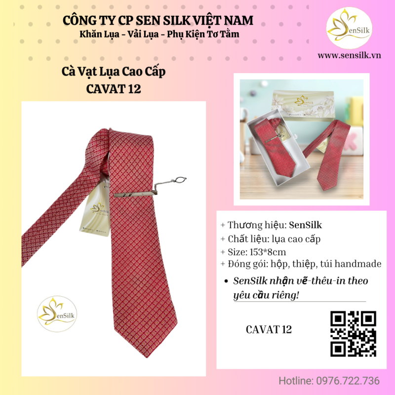 👔 Cà Vạt Lụa SenSilk: Món Quà Thay Lời Kính Trọng