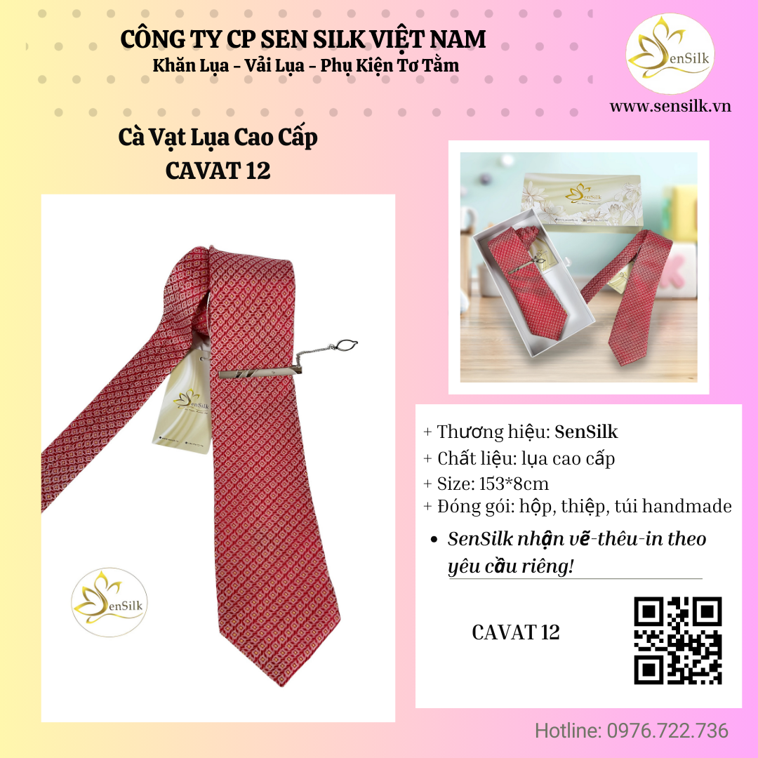👔 Cà Vạt Lụa SenSilk: Món Quà Thay Lời Kính Trọng