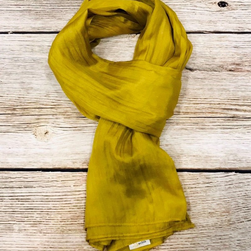 Khăn Lụa Nha Xá SenSilk - Vietnam Silk Scarf (Mustard)