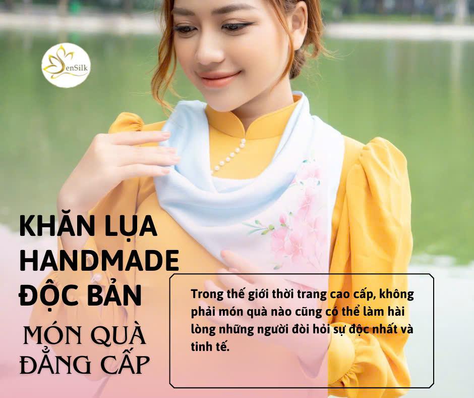 Khăn Lụa Vẽ Tay Phiên Bản Giới Hạn SenSilk - Quà Tặng Đẳng Cấp Cho Người Sành Điệu