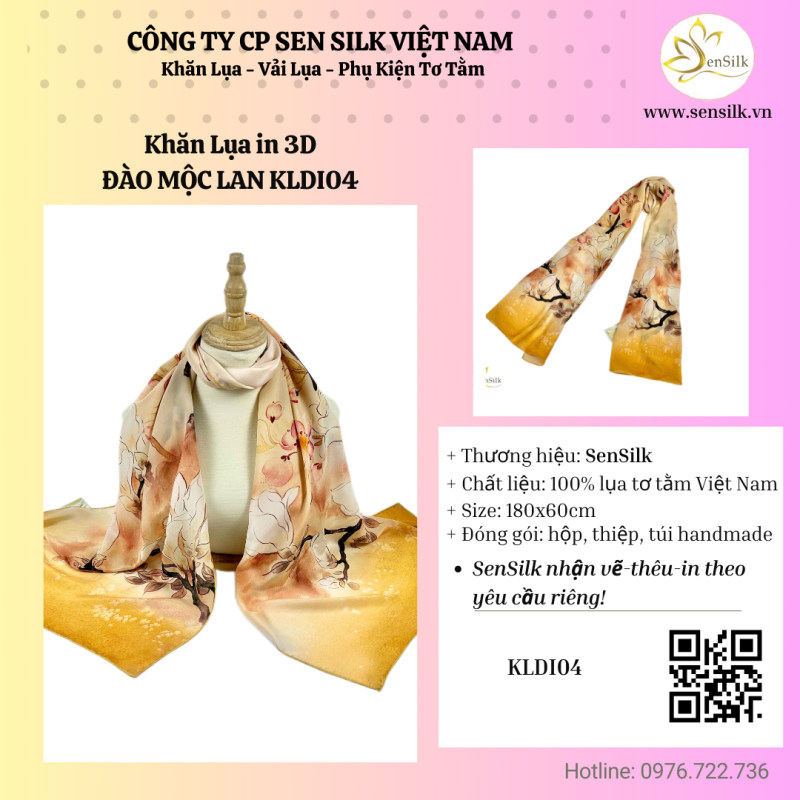 🌸 KHĂN LỤA IN KỸ THUẬT SỐ 3D SEN SILK – PHỤ KIỆN NÂNG TẦM PHONG CÁCH PHÁI ĐẸP HIỆN ĐẠI 🌸