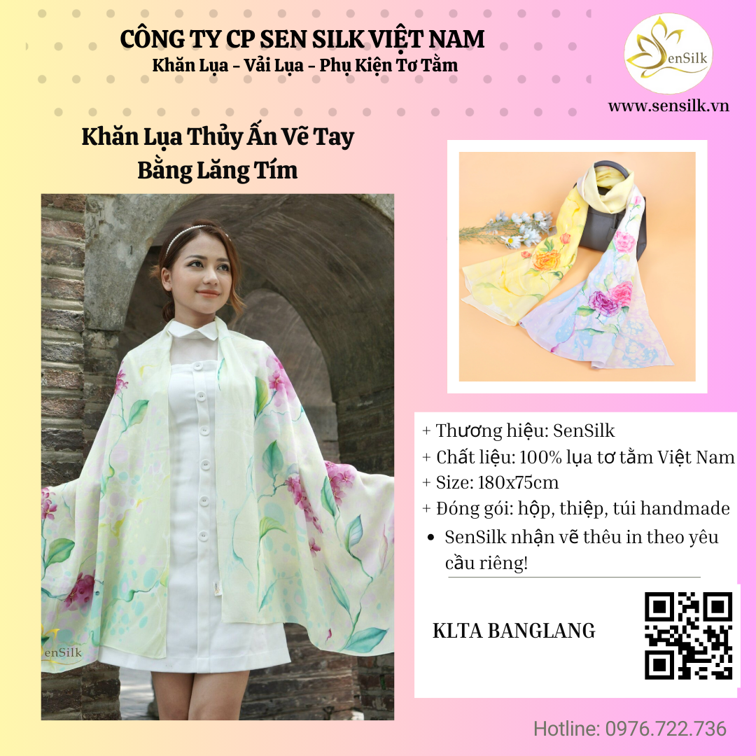 🌼 – Khăn Lụa SenSilk: Khi Tri Ân Hóa Thành Nghệ Thuật