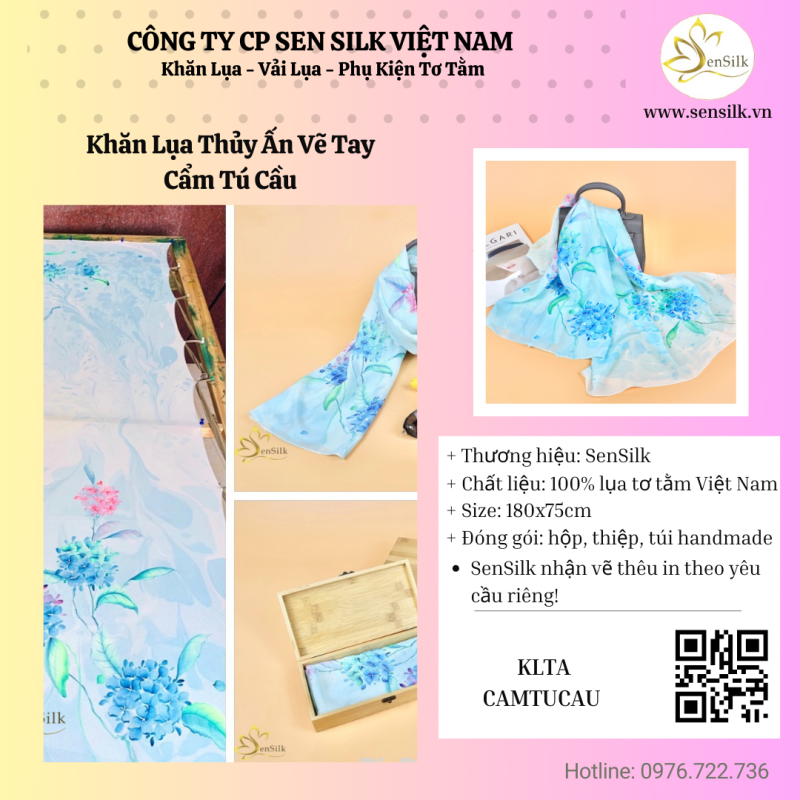 💙“Khi Hoa Cẩm Tú Cầu Kể Câu Chuyện Tình Trên Lụa”