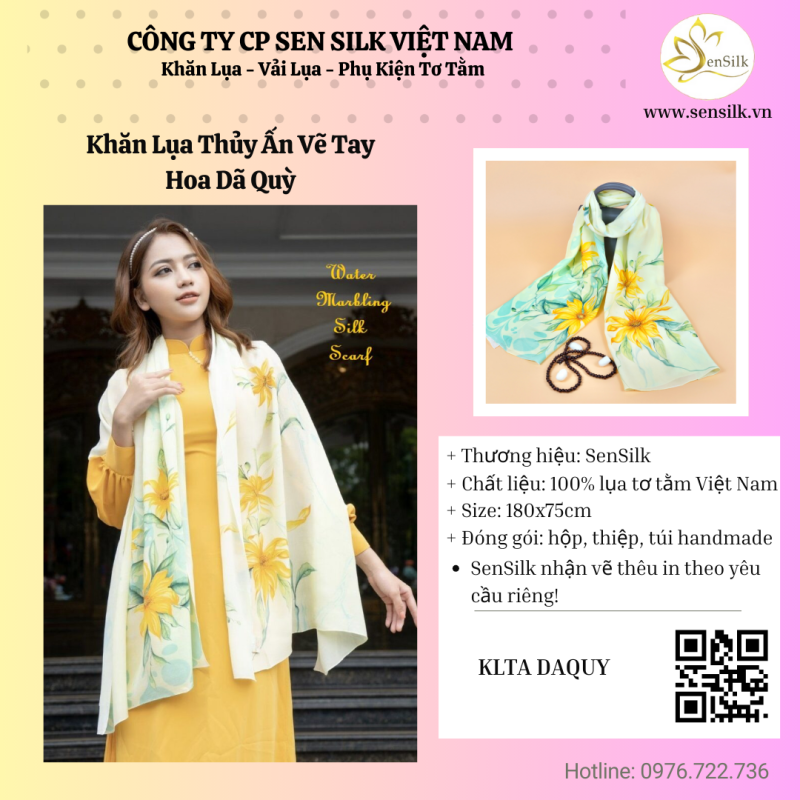 🌻 HOA DÃ QUỲ – ÁNH NẮNG KIÊU HÃNH TRÊN NỀN LỤA