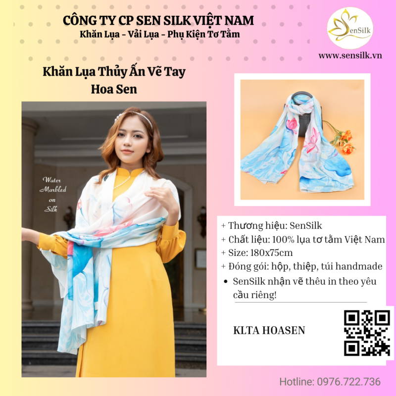 🌸HOA SEN – VẺ ĐẸP THANH CAO TRÊN LỤA 🌸