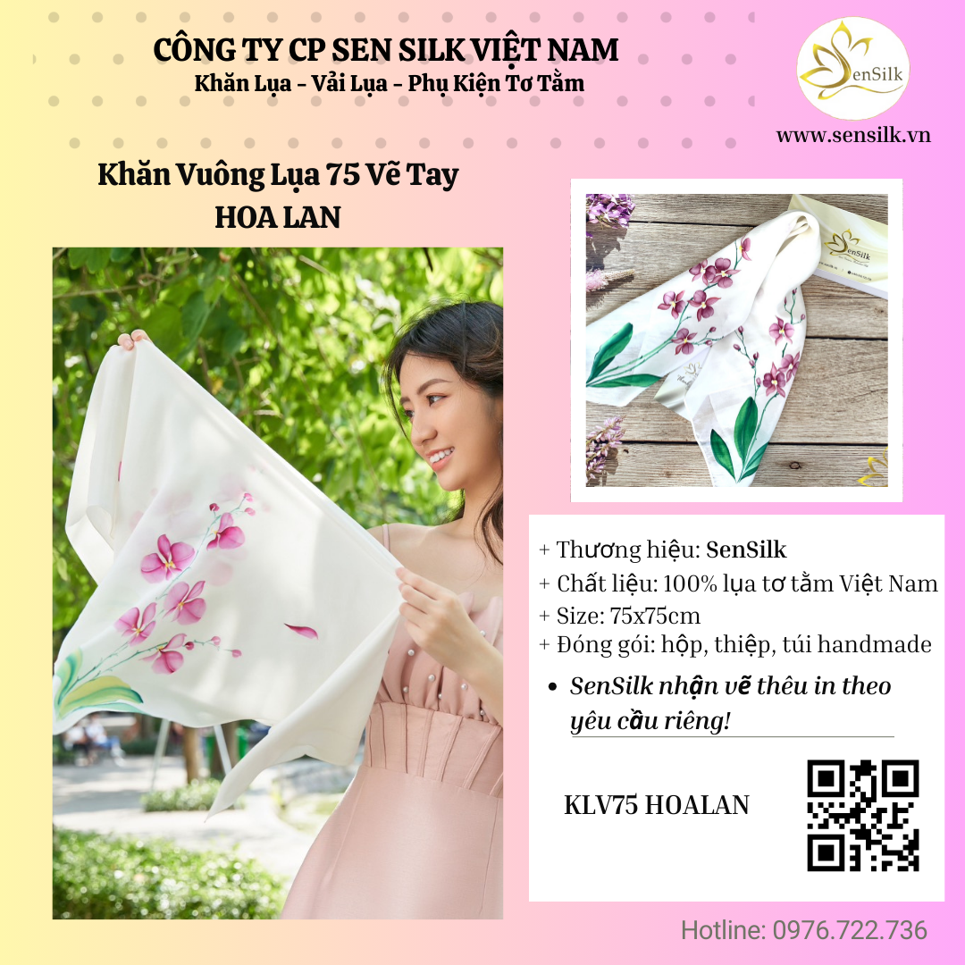 ⭐ Khăn Lụa Hoa Lan SenSilk: Từ Làng Nghề Đến Tay Du Khách Quốc Tế