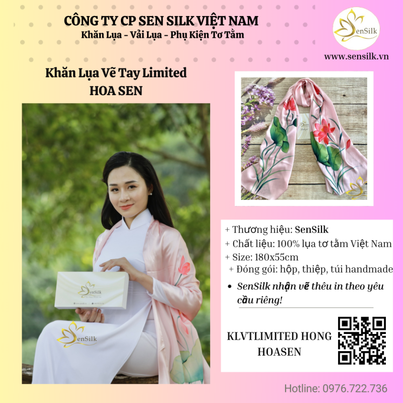 🌸Từ giọt mực đến nỗi niềm hoa – SenSilk kể chuyện trên lụa🌸