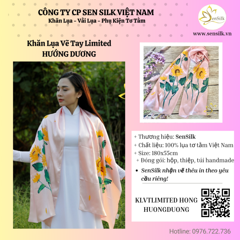 🌸Khăn Lụa Vẽ Tay SenSilk – Hơn Cả Một Phụ Kiện Thời Trang🌸