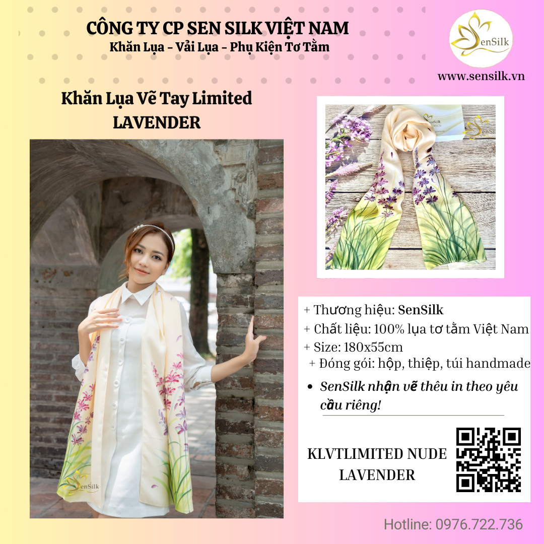 ✨ Khăn lụa SenSilk – Lời thề tình yêu vĩnh cửu ✨