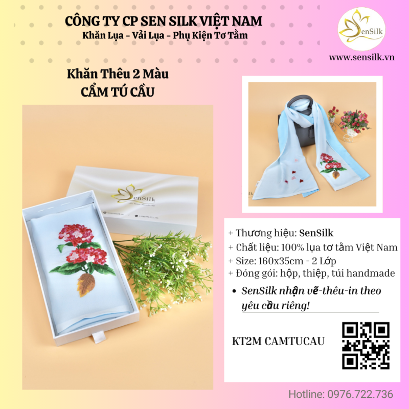 ✨ Khăn lụa – Món quà tặng đầy tinh tế