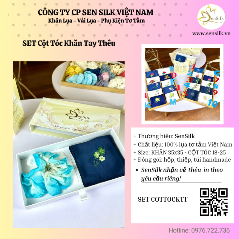 🌼 SET PHỤ KIỆN SEN SILK – NHỎ BÉ NHƯNG ĐẦY Ý NGHĨA 🌼